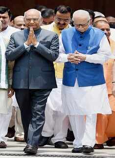 Ram Nath Kovind with LK Advani