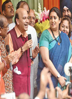 Teej party at Smriti Irani&rsquo;s residence