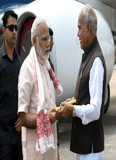 PM Modi visits flood-hit Assam