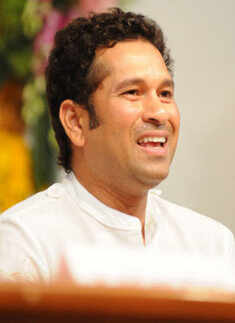 Sachin at stone laying ceremony 