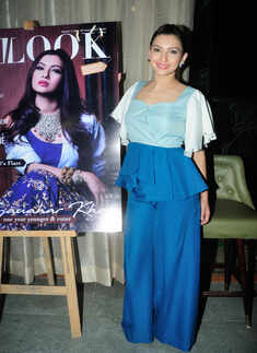 Gauhar unveils magazine cover