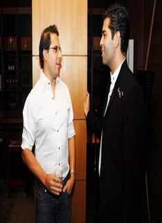 Shantanu Mehra and Karan Johar
