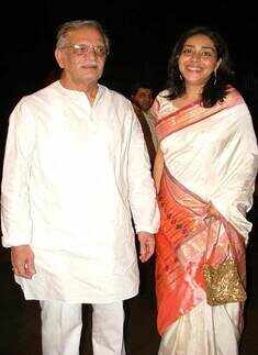 Gulzar with daughter Meghna