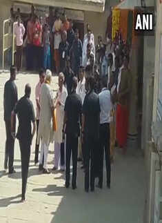 Narendra Modi meets his friend Hari Bhai