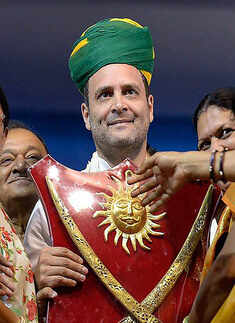 Rahul Gandhi holds rally in Gandhinagar