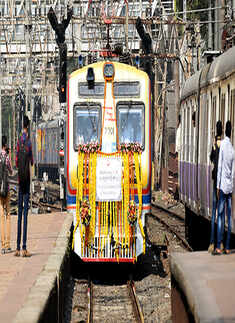India's first AC suburban train flagged off in Mumbai