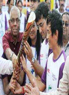 Queen's baton in Kolkata 