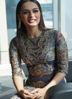 Miss World 2017 Manushi Chhillar visits Bennett University