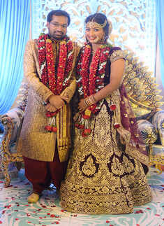 Yagnesh Ramalingam and Vyshnavie Sainath&rsquo;s wedding ceremony