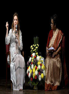 Canadian PM Justin Trudeau's wife Sophie Trudeau visits Sophia college