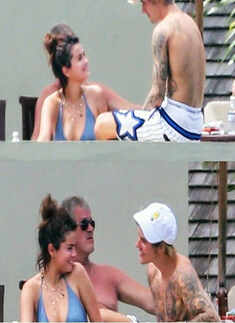Justin Bieber and Selena Gomez's candid pictures