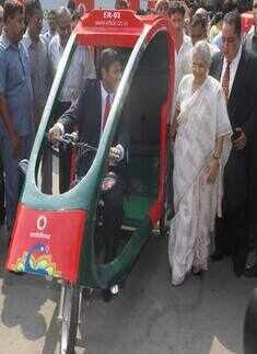 Sheila Dikshit at E-ricks' launch