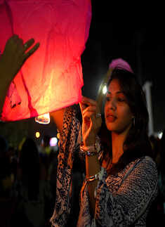 Lantern festival in the city