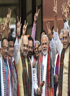 BJP celebrates Northeast victory