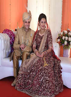 Tina Dabi and Athar Aamir-ul-Shafi Khan's wedding reception