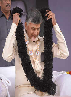 Photo: Chandrababu Naidu observes day-long fast