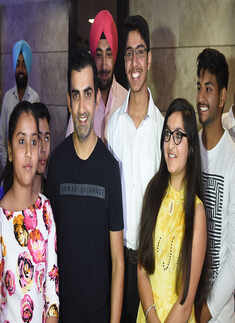 Gautam Gambhir meets the families of Sukma martyrs