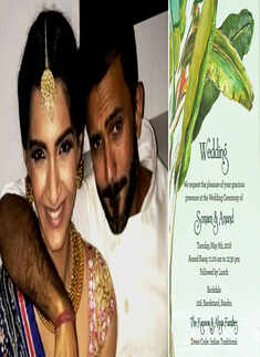 Here are the first photos of Sonam Kapoor & Anand Ahuja&rsquo;s wedding cards!