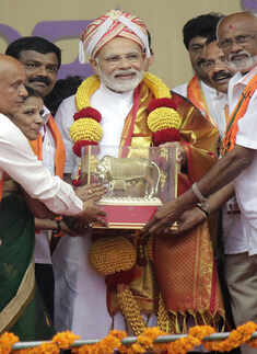 PM Modi kick-starts BJP's mega campaign in Karnataka
