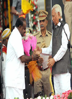 Kumaraswamy takes oath as Karnataka CM