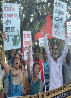 Opposition holds protest against fuel price hike