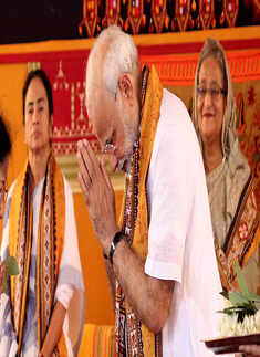 Narendra Modi, Sheikh Hasina attend Visva-Bharati University's convocation ceremony