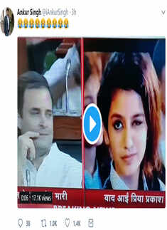 Twitter showers memes as Rahul Gandhi hugs amd winks