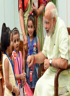 PM Modi celebrates Raksha Bandhan