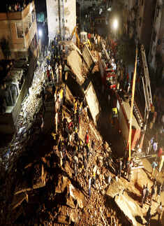 Several feared trapped after building collapses in Ahmedabad