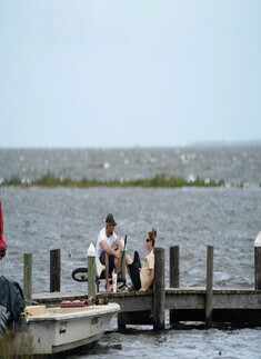 ​Photos of people preparing for Hurricane Michael​