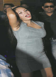 Revellers let their hair down during Durga Puja