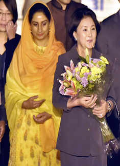 South Korean First Lady Kim Jung-sook visits India