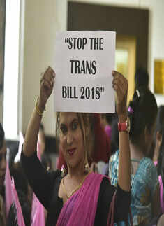 Transgender community protests against Transgender Persons Bill