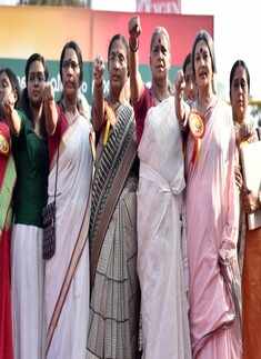 Sabarimala row: Women form '620km human chain' for equality