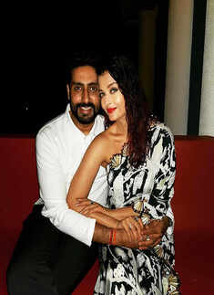 Abhishek Bachchan with Aishwarya Rai Bachchan