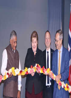 Norwegian Prime Minister Erna Solberg visits India