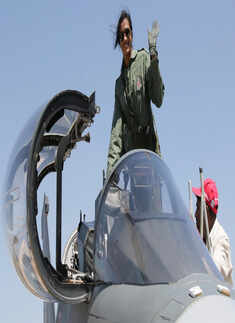 PV Sindhu flies in HAL's Tejas in Bengaluru