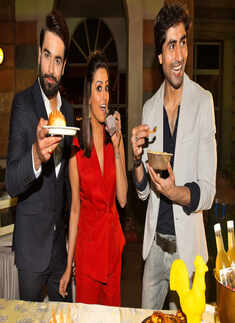 Vivian Dsena, Anita Hassanandani and Harshad Chopda