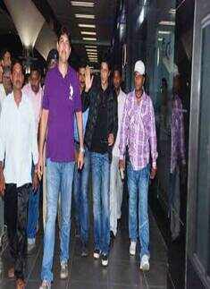 SRK returns from Berlin