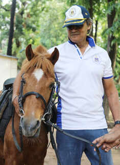 Anil Mukerji and Chetak