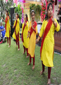 Singers Sidhu and Jayati Chakraborty perform at a launch event