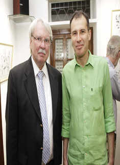 P3Ps attend an exhibition of illustrations and book launch event