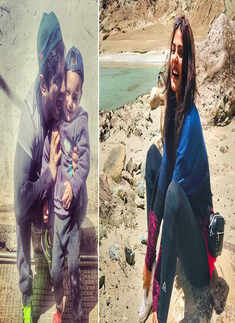 Rumoured couple Sushant Singh Rajput and Rhea Chakraborty's holiday pics from Ladakh​