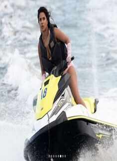 Priyanka Chopra rides water scooter in pink bikini, enjoys vacations with Nick Jonas and her family ​in Miami
