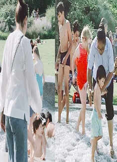 Taimur Ali Khan enjoys a pool party in London