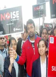 Paes @ Anti-honking campaign