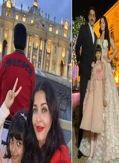 Aishwarya Rai Bachchan shares birthday celebration pics with Abhishek Bachchan and Aaradhya on social media