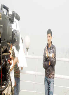 Sourav during a shoot