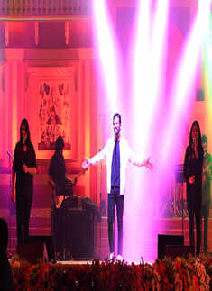 Amit Trivedi performs at an event in Bhopal