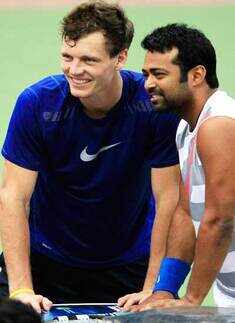 Leander & Rohan's practise session 